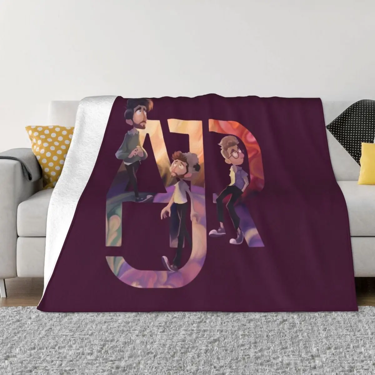 AJR: The Click Galaxy Throw Blanket Single Hairy Blankets