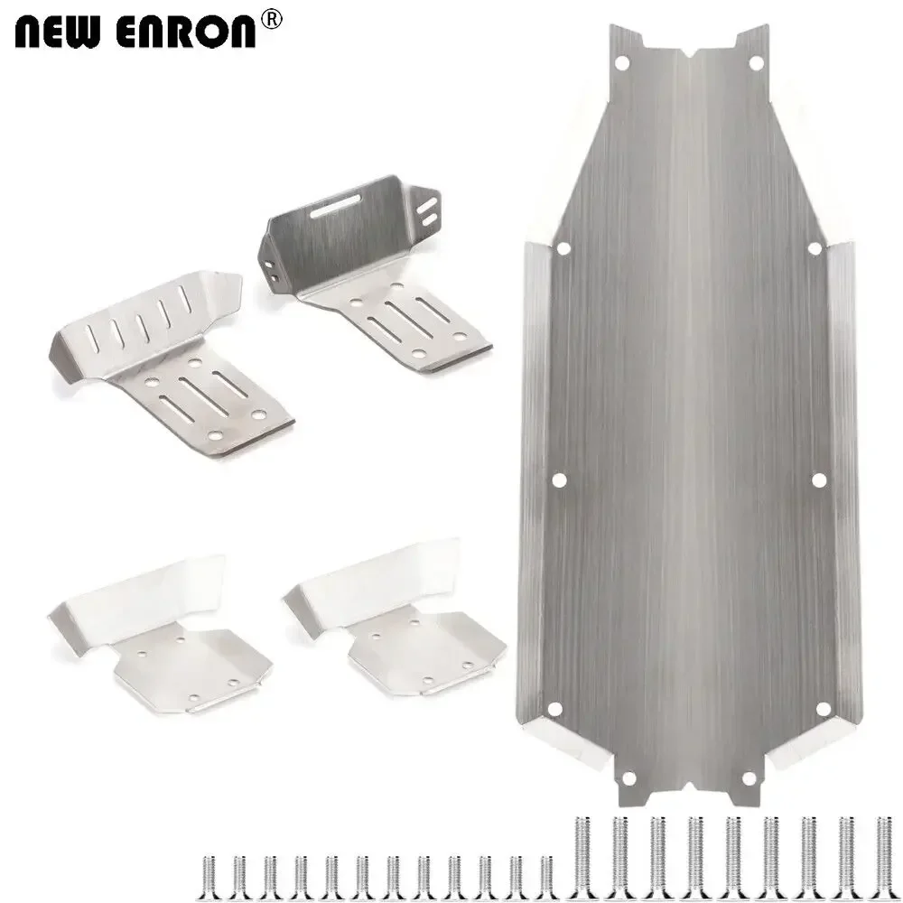 

Серебряная передняя и задняя защитная пластина из нержавеющей стали, броня шасси для внедорожного грузовика Traxxas масштаба 1/8 4WD SLEDGE 95076-4 RC