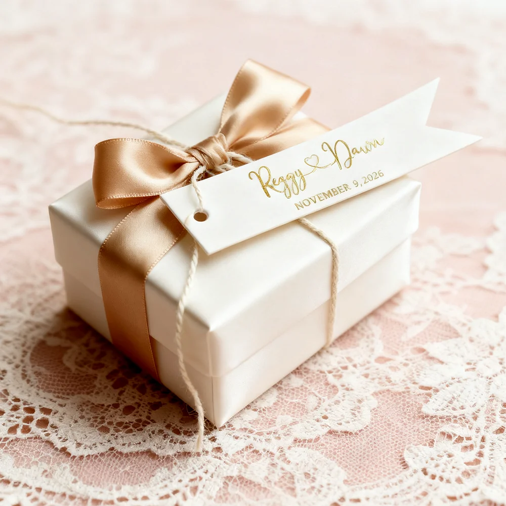 

Customized Gold Text Tags Supplies Home Decor Gift Labels Celebration Fashion Labels Wedding Invitations Cards Personalized