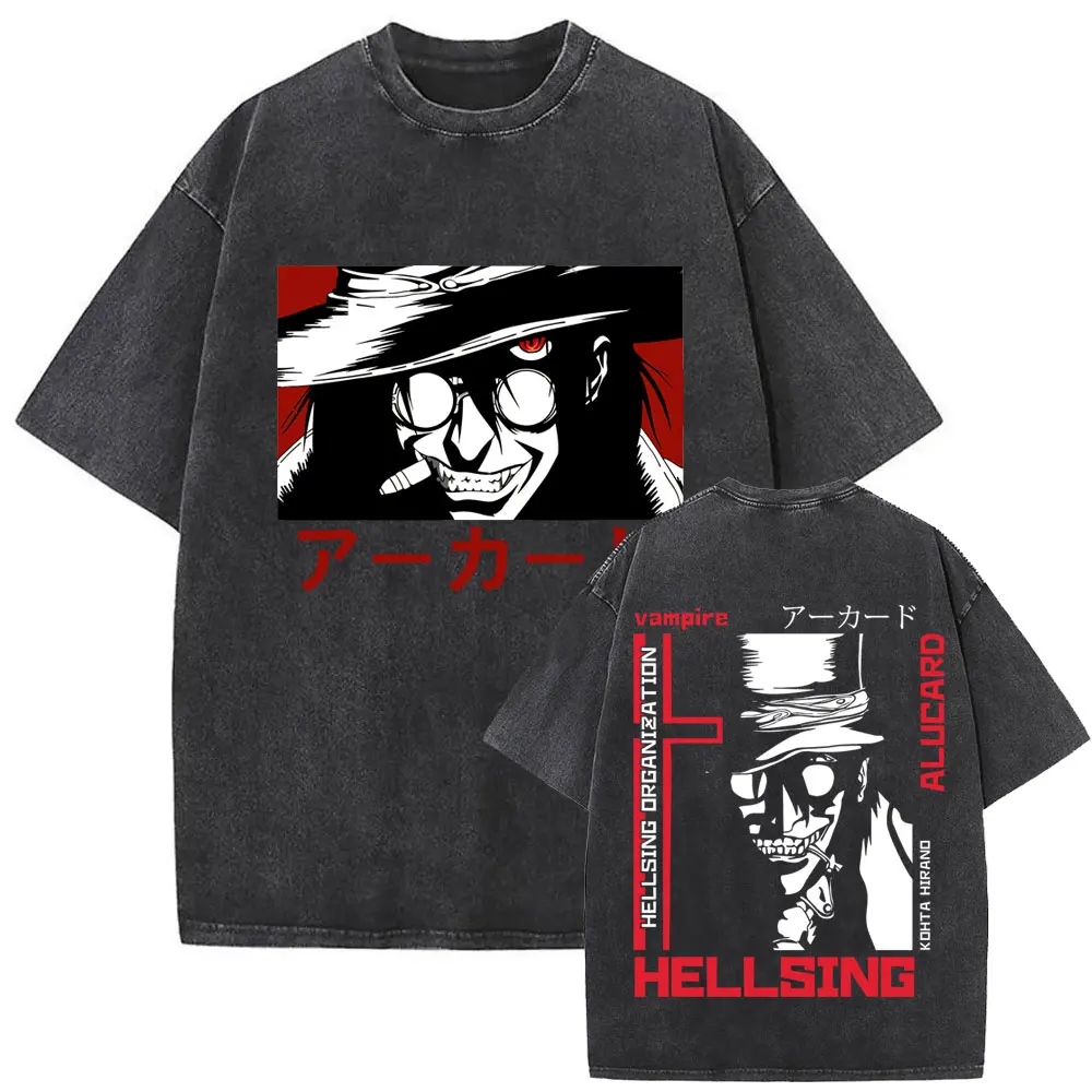 Washed Vintage Anime Hellsing Abraham Van Helsing Vampire Alucard