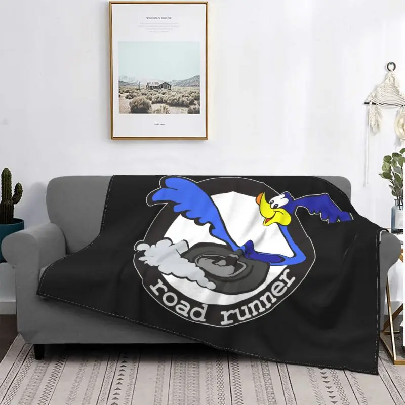 Road Runner Blanket Warmth Thicken Plus Velvet Bedding Travel Decorative Sofa