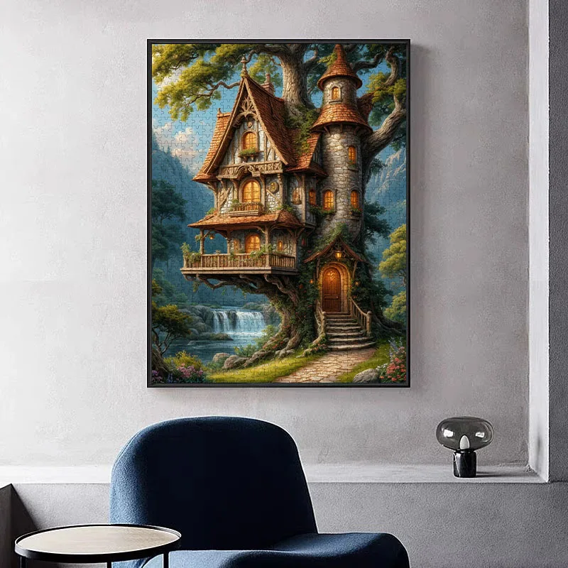 1 box -1000 puzzle pieces, adult puzzle, suitable for home, living room, and office decoration, DIY gift.