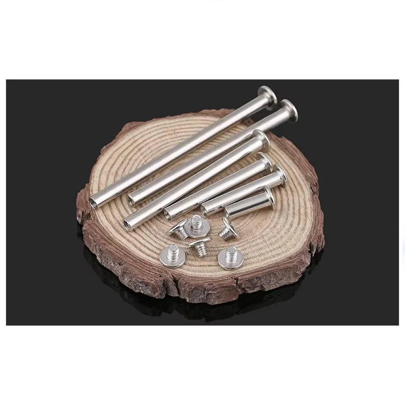 Винт для книги с покрытием для дочери, винт для книг, винт меню задникового соединения альбома, винт с замком M5, 50 шт.