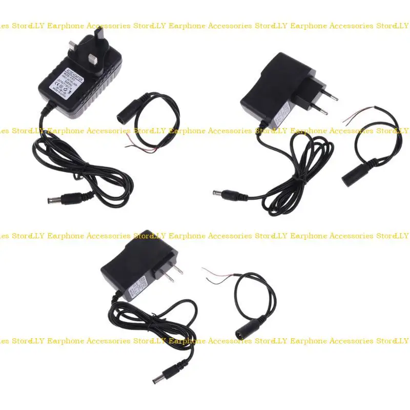 

462E AC-DC Converter Adapter 1.5V1A Power Supply US UK EU-Plug 5.5mm x 2.1mm