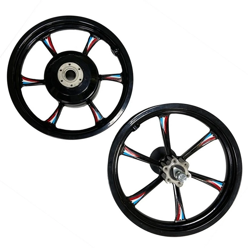 14 inch six knife magnesium alloy front wheel children's bicycle integrated wheel vacuum hub rear wheel
