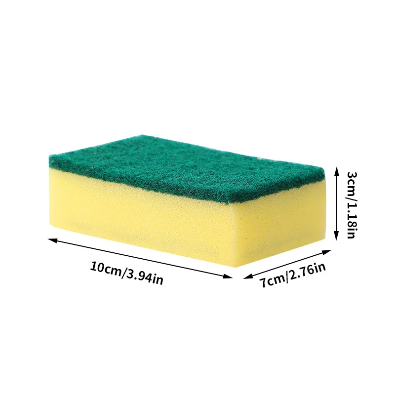 Cleaning Sponge Dish Scrubbing Brush Pot Scrubber Microfiber Dish Cloths Scouring Pads Cleaning Tools Kitchen Accessories