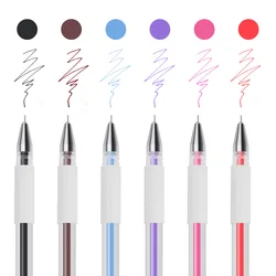 6 Kleurmarkeerpen Niet-Giftige Inkt Medicus Chirurgische Huidmarkeerstift Voor Permanente Make-Up Microblading Wenkbrauw Tattoo Positionering