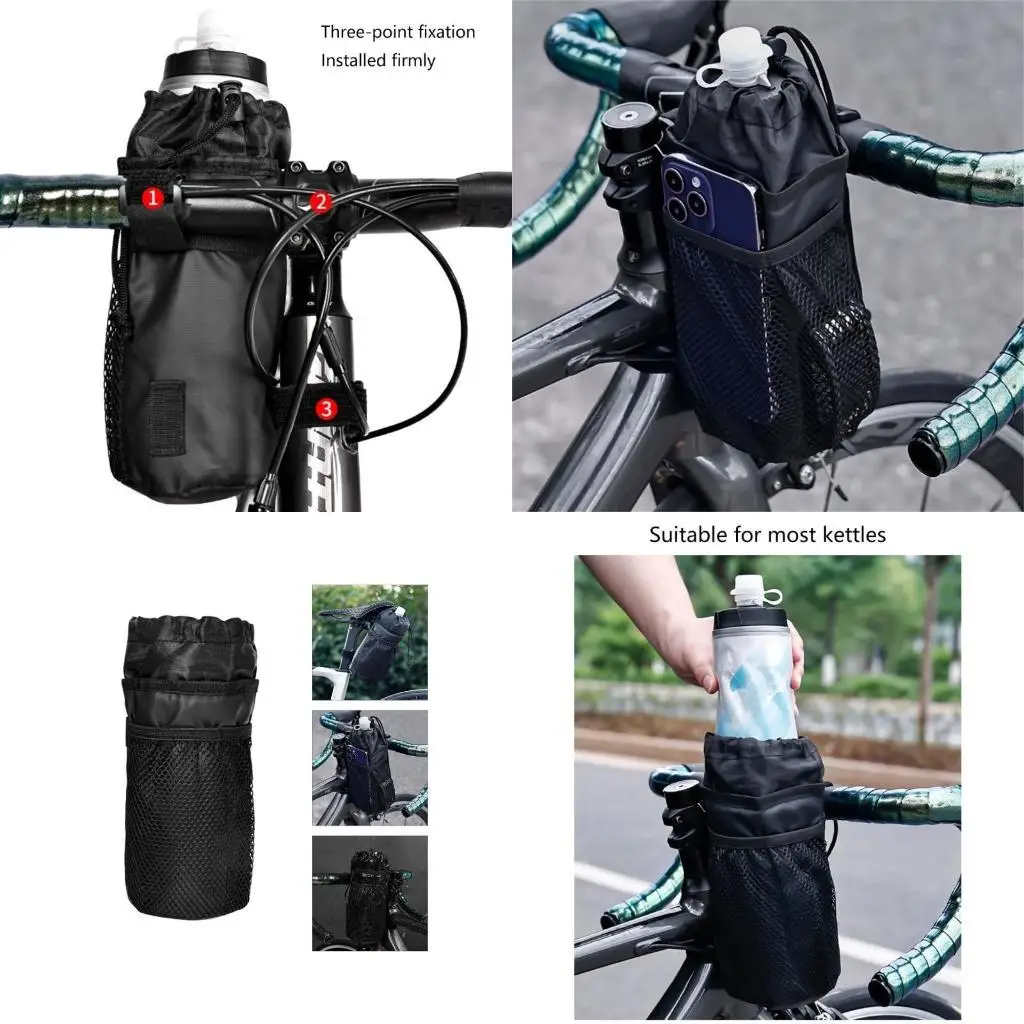 

R6FE Lightweight Insulated Holder for Mountain Biking Enthusiasts Cycling Water Proof Bicycles Water Bottle Carrying Pouches