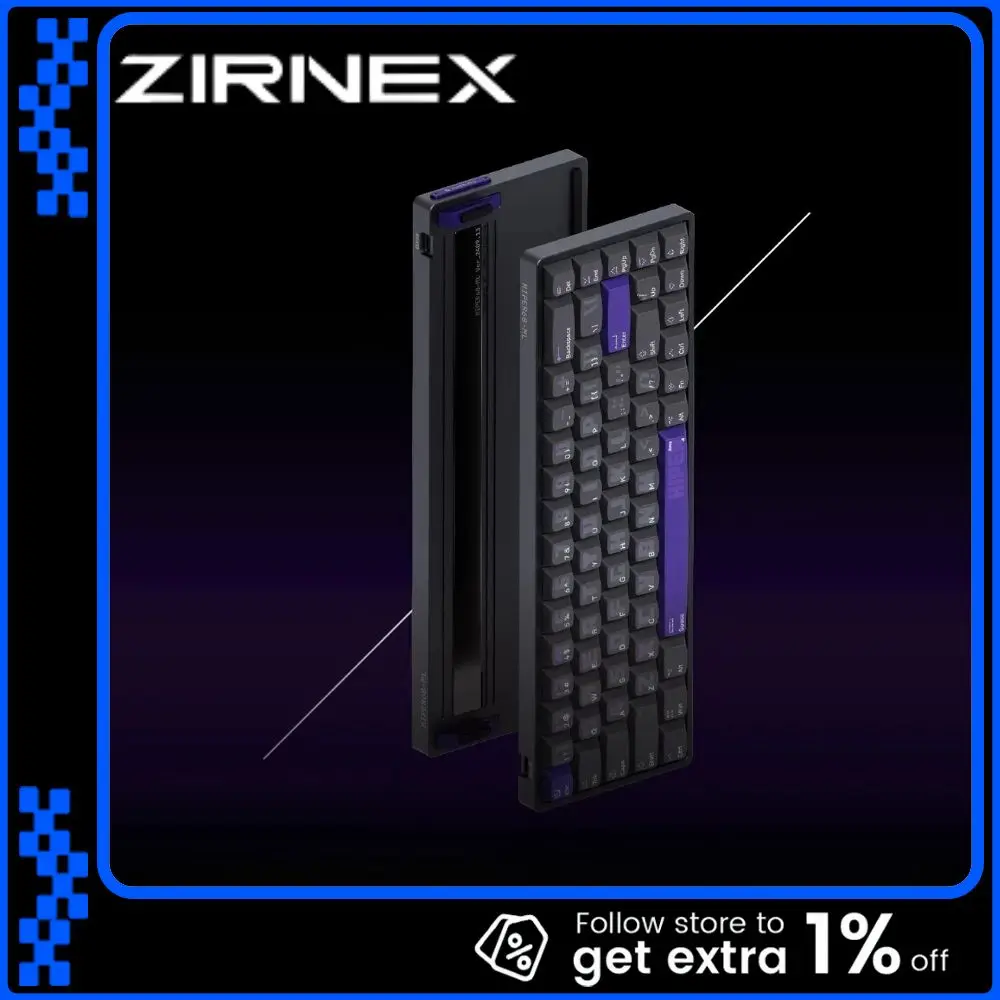 

ZIRNEX HIPER68-ML цельноалюминиевый короткий магнитный переключатель клавиатура проводная RGB-подсветка игровая клавиатура на заказ для ПК геймерские аксессуары