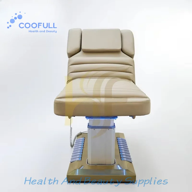 Coofull Professional Electric Massage Table Beauty Shop Camillas Para Pestanas Facial Bed for Esthetician