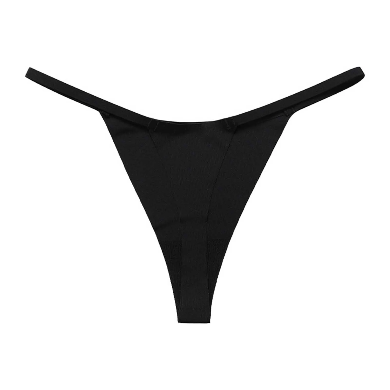

Low Waist Women's Panties Ice Silk Thongs G-String Underwear Ladies Seamless Female Lingerie Sexy T-Back Woman Underwear