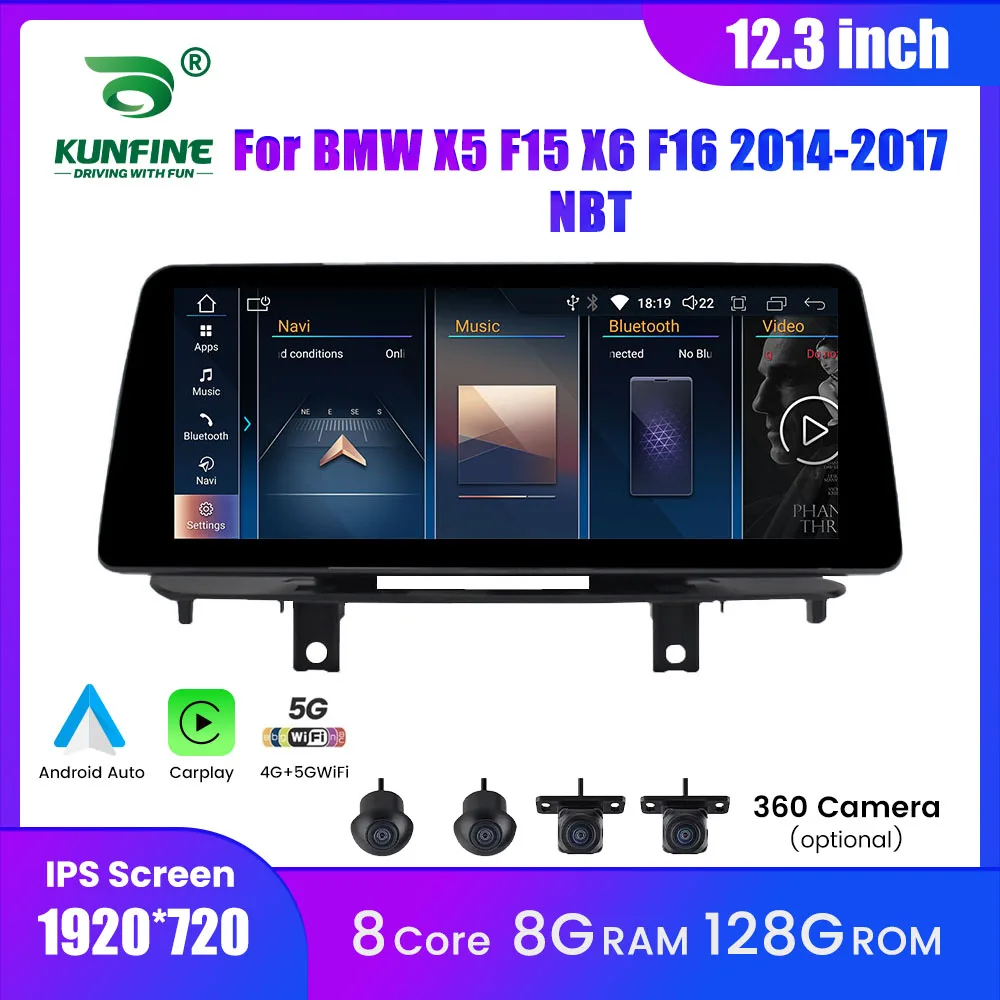 12.3 Inch Android Car Radio For BMW X5 F15 X6 F16 2014-2017 NBT System GPS Navigation Multimedia Player Carplay Android Auto