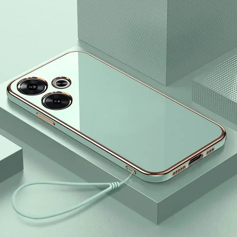 For Redmi 13 Case Redmi 13 5G Phone Case Redmi Turbo 3 Note 13R Cover Xiaomi Poco M6 4G F6 ShockProof Soft Silicone Back Cover