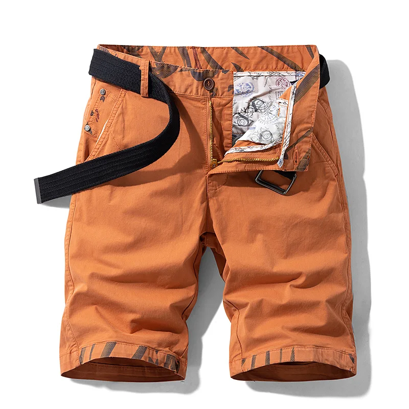 Men Summer Brand New Casual Vintage Classic Pockets Solid Cargo Shorts Men Outwear Fashion Cotton Tactical Joggers Shorts Male - Image 5