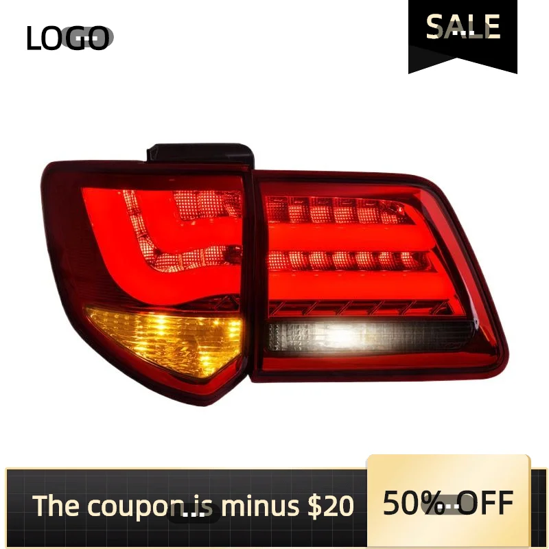 Car Accessories Led Tail Lights For Toyota Fortuner 2012 - 2015 Rear Running Reverse Turn Signal Lights Automotive Plug And Play