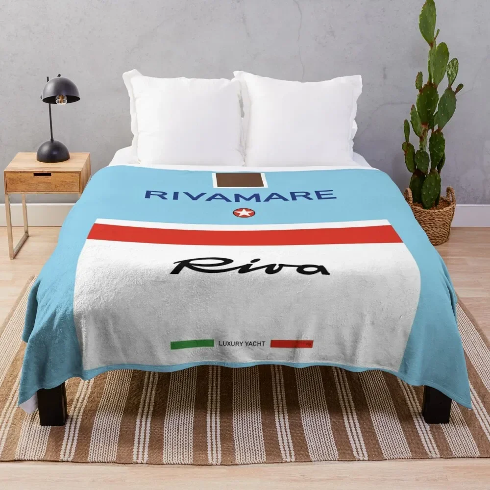 Riva Rivamare Aquarama Riviera Luxury Yacht Throw Blanket Sofa Quilt Loose Blankets