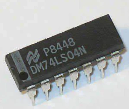 Original Stock Chip IC, novo, DIP14, DM74LS04N, 10 pcs