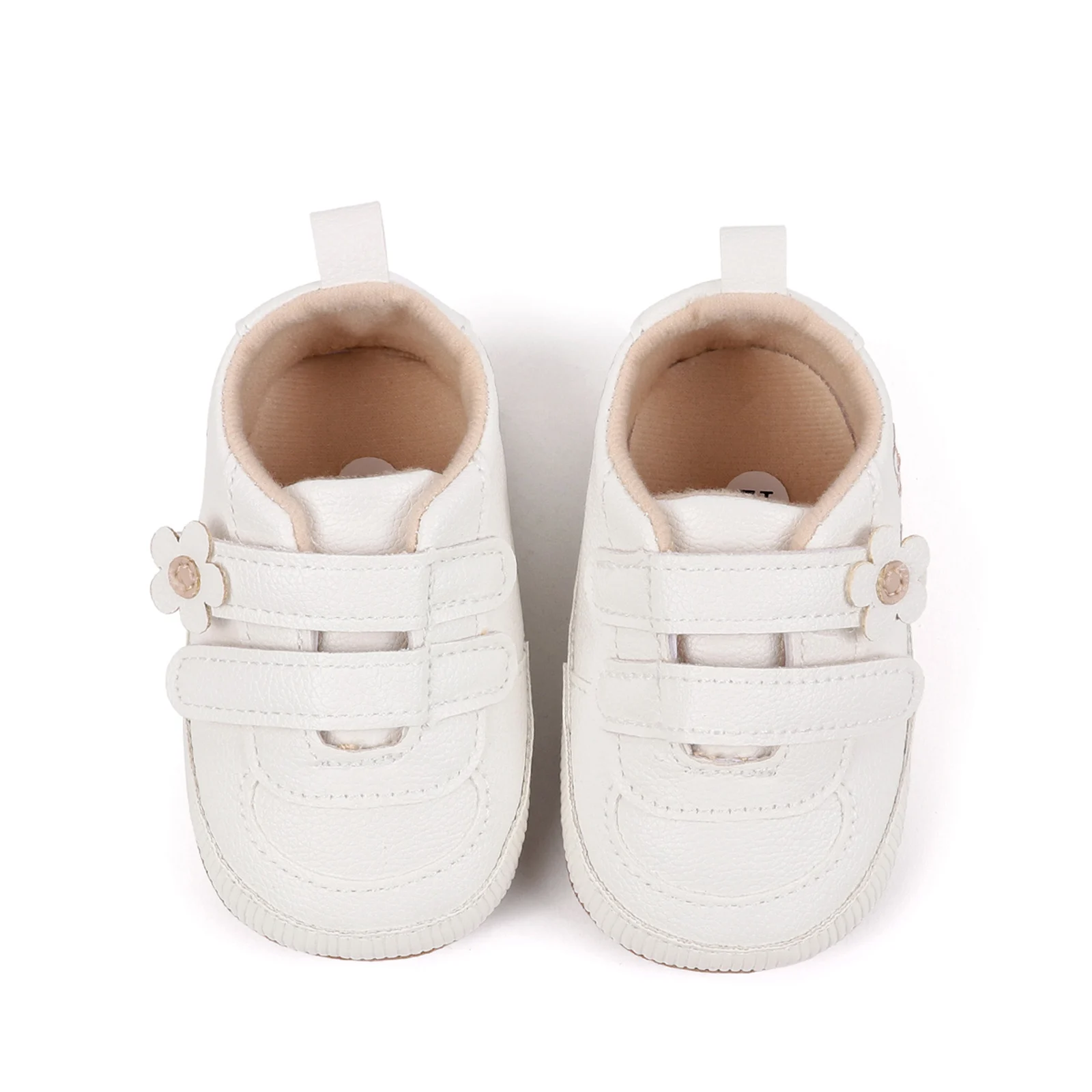 0-18months Infant Girls Shoes Soft Sole Floral Embroidery Hook-Loop Non-slip Sneakers for baby girls