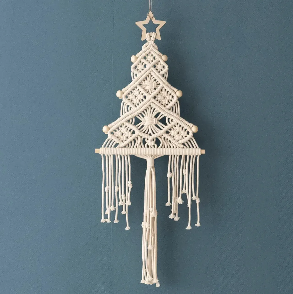 New Christmas Tapestry Handmade Weaving Christmas Tree Wall Carpet Hanging Decoration Home Decor