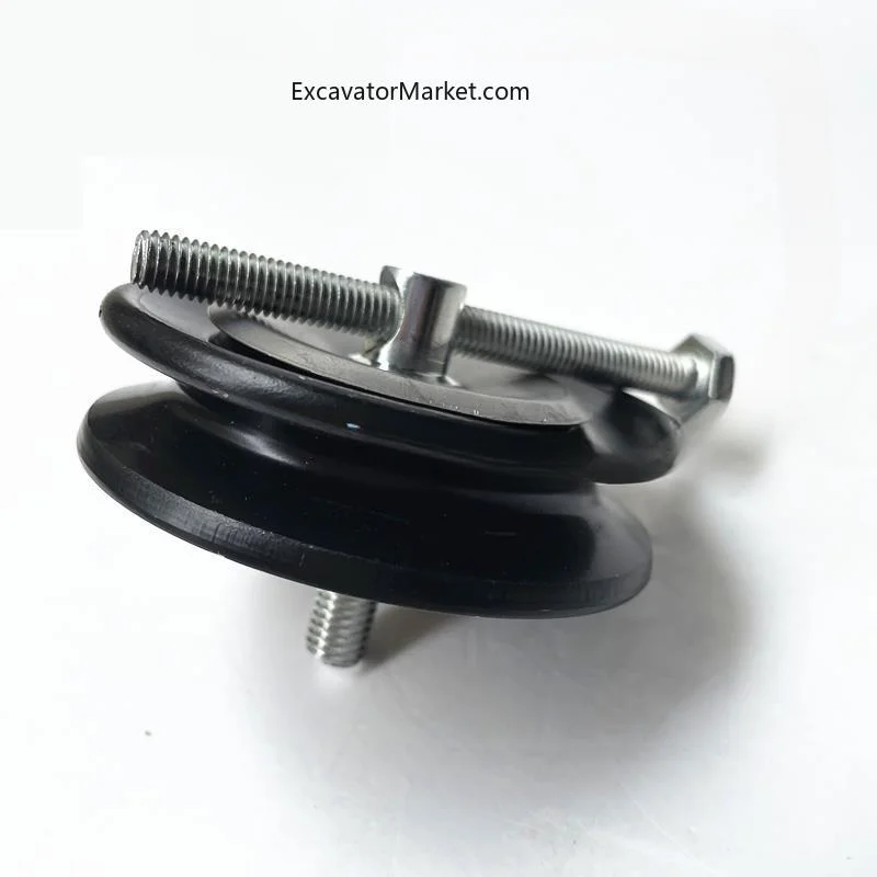 For Excavator Air Conditioning Belt Tensioner Adjustment Wheel Air Conditioning Pulley A Slot High Quality