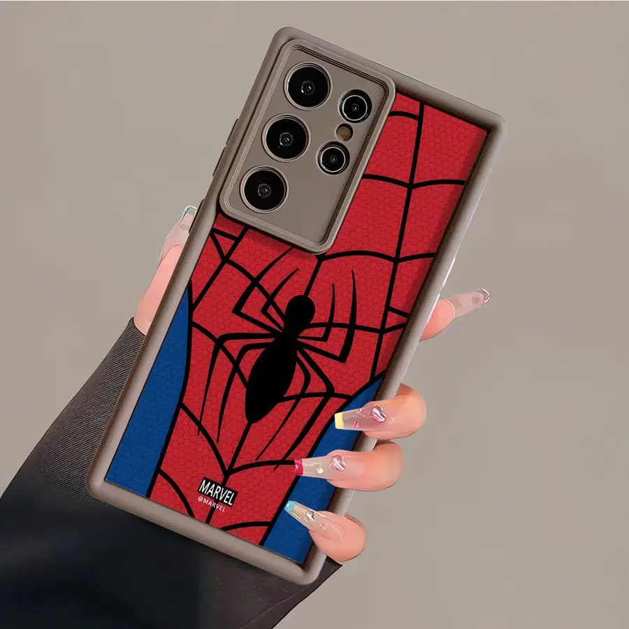 Marvel Spider Man Spider Net Case for OPPO A78 5G A76 A72 A58 A57 2022 A55 A54 A31 A9 A5 2020 A18 A17 A16e A16s A15 A11 Cover