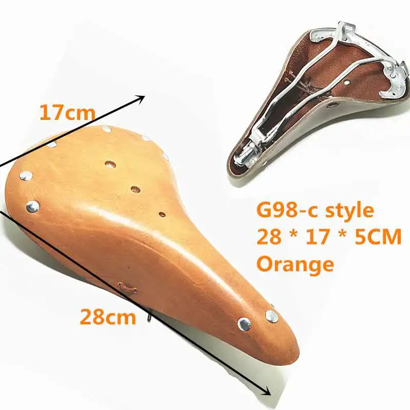 Mountain Bicycle Seat Cushion, G98-C Seat, Cowhide Saddle