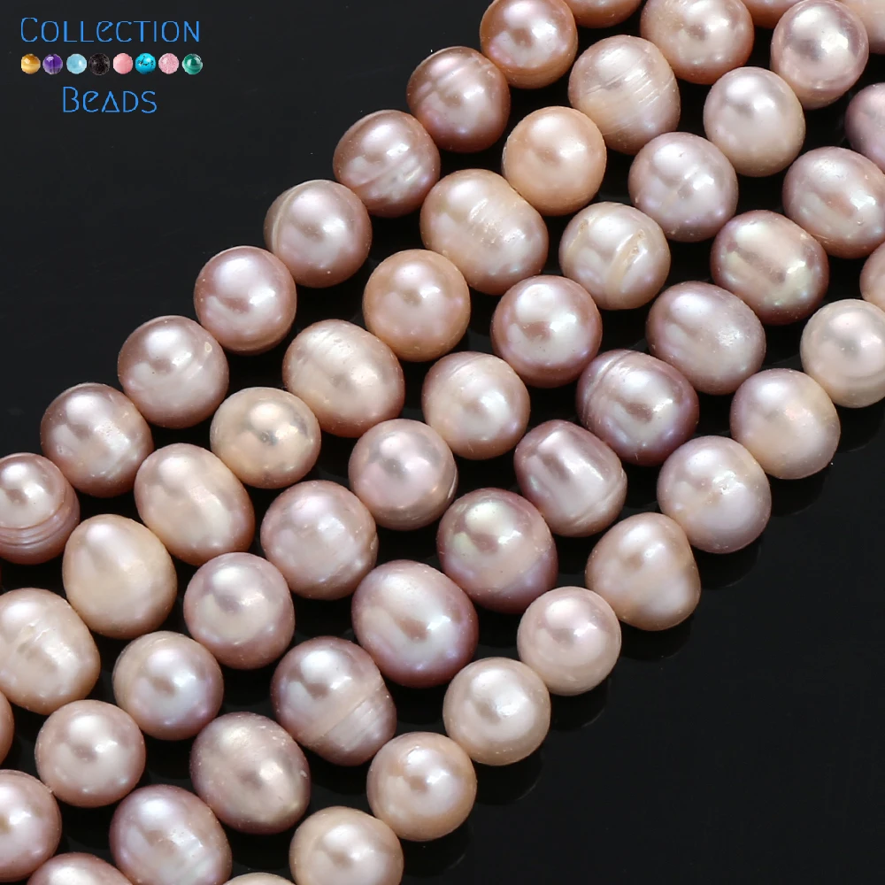 9-10mm High Quality Natural Freshwater Pearl Beads Round Shape Loose Beads for Jewelry Making DIY Necklace Bracelet