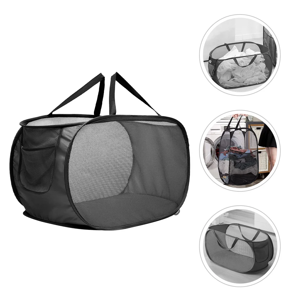 Draagbare opvouwbare wasmand Stevig materiaal Vuile kleren organisator voor slaapkamer Dorm wasmand opbergtas