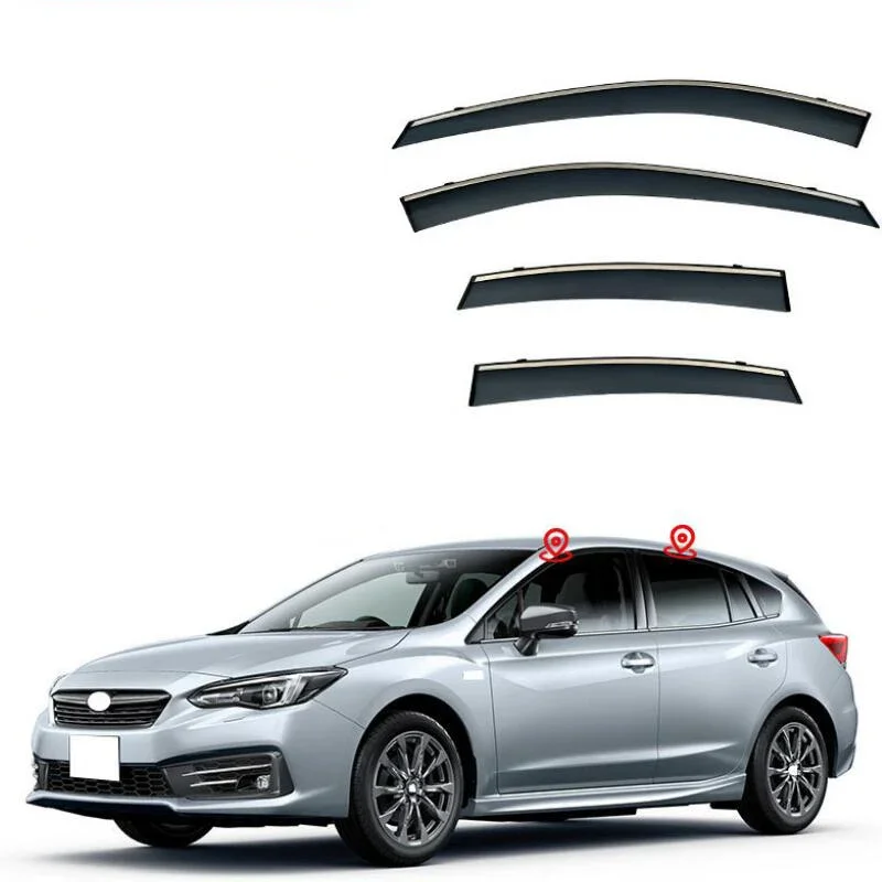 

Window Visor Side Window Deflector Rain Guard Awnings & Shelters For Subaru Impreza Hatchback 2016 2017 2018 2019 2020 2021-2023