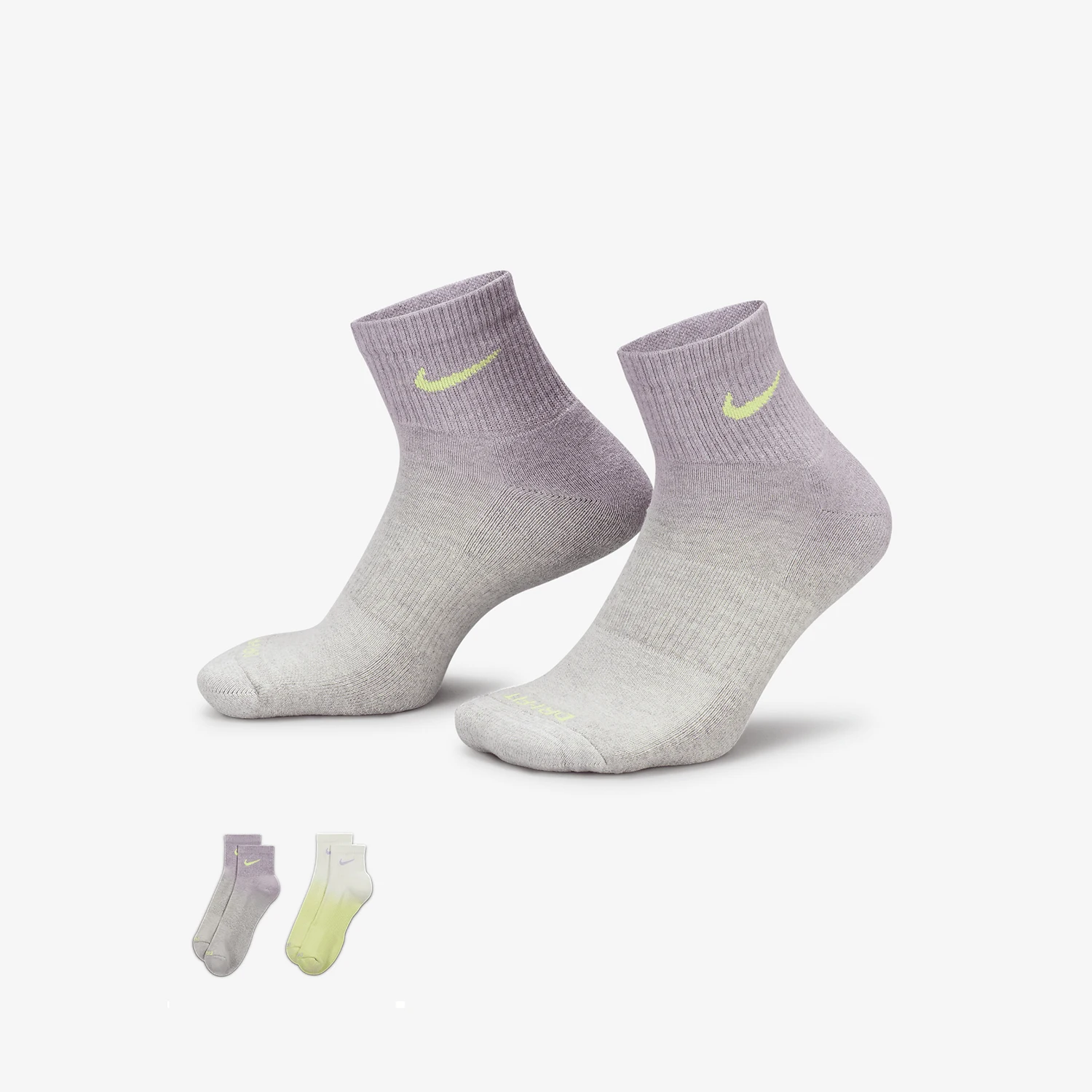 

Nike Authentic Everyday Plus Men's and Women's Sports Short Socks Two Pair Set FJ4913-908