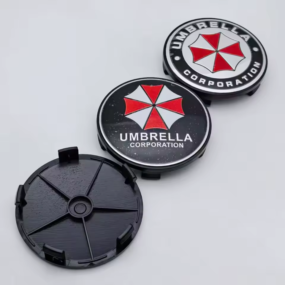 4x 68mm Umbrella Nabendeckel Radkappen Radnabendeckel – Bild 3