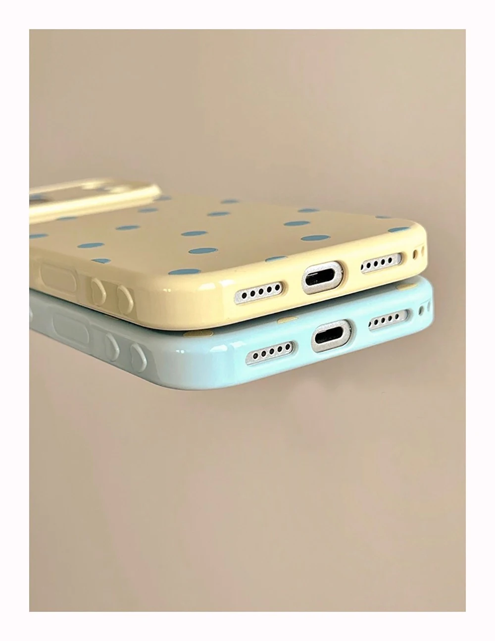 INS Niedliche Polka Dot Weiche Handyhülle für iPhone 14 16 15 17 18 Pro Max Koreanische Candy Pink Handy Schutzhülle Rückseite – Detail 7
