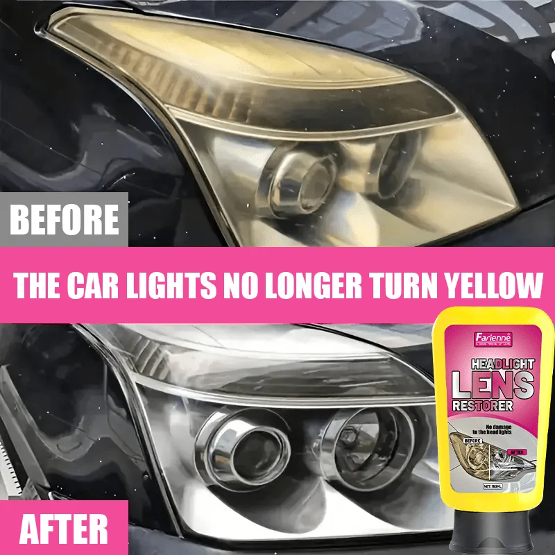 Car Headlight Repair and Polishing Kit - Clay Base to Remove Fine Scratches, Long-lasting Protection for Car Lights, Instant