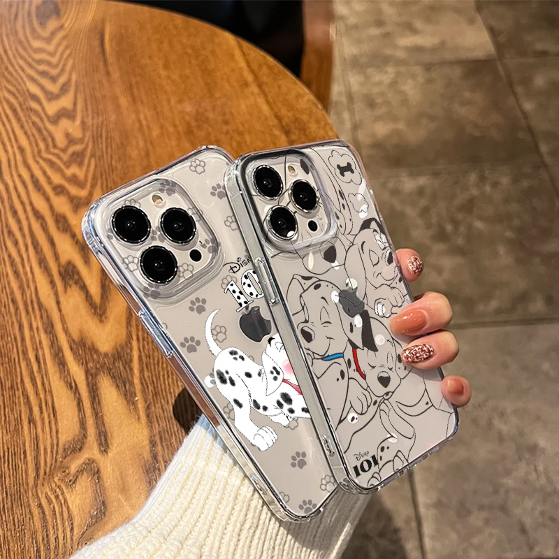 101 Dalmatians Cute For Apple iPhone 14 13 12 11 Pro Max Mini XS Max X XR 7 8 Plus 5S Silicone Transparent Phone Case Coque Capa