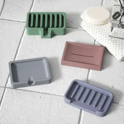 Concrete Soap Holder Siliocne Mold Geometry Cement Soap Dish Mould Handmade Bathroom Gypsum Making Tool