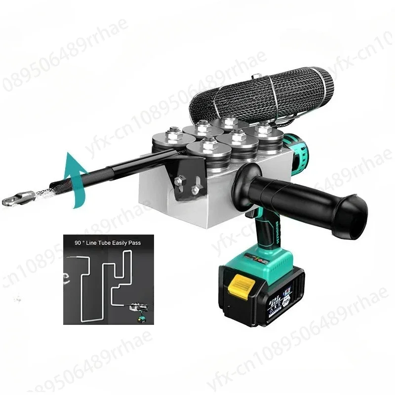 Electrician Wire Threader Stringing  Electric Cable Threading Machine Through Wall Pull Line Wire Guide Tools