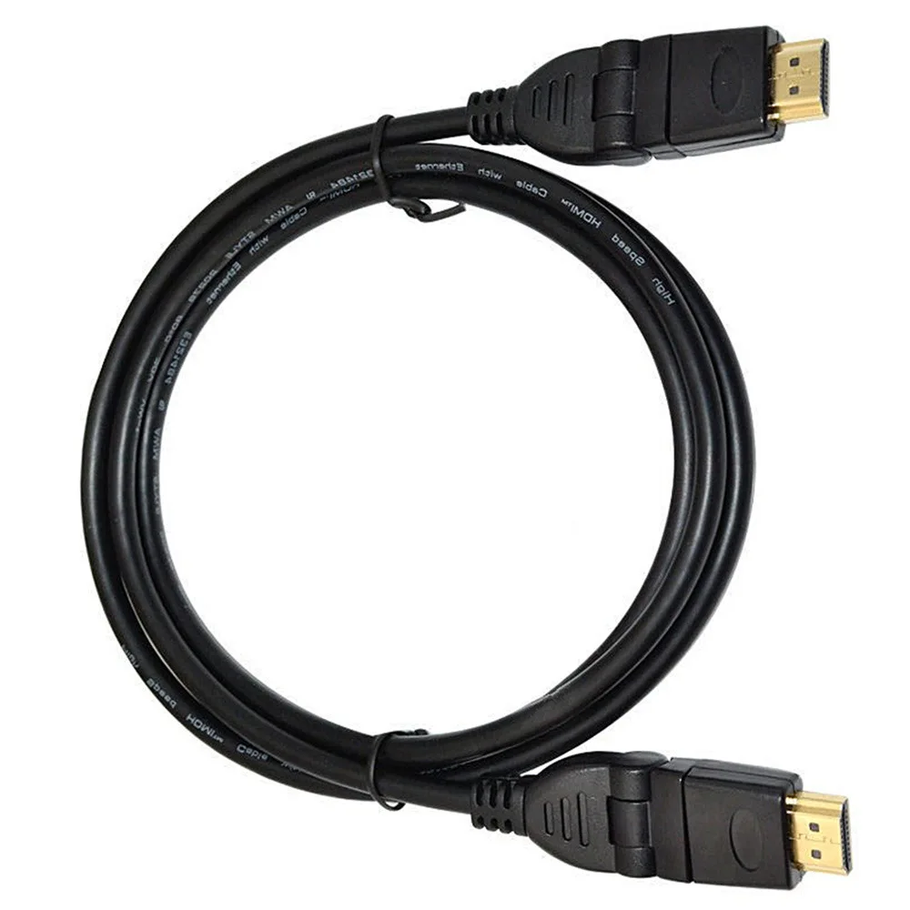 HDMI-متوافق 2.0 إصدار M/M 360 درجة كابل رصاص بزاوية يمين يسار قابل للتعديل 1 م/1.5 م/2 م/3 م/5 م