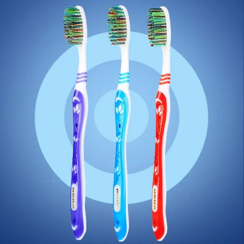 1PCS NEW Super Hard Bristles Whiten Tooth Toothbrush Cross Remove Tongue Plaque Bacteria Smoke Coffee Stains Dental Care Tools