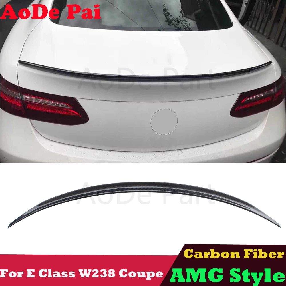 

W238 Spoiler AMG Style Real Carbon Fiber Rear Trunk Wings Ducktail for Mercedes Benz E Class C238 2 Door Coupe E300 E350 E400