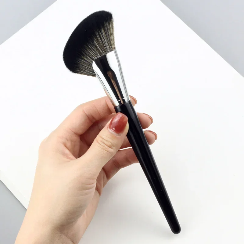 S72 Angled Contour Brush Professional Face Blush Highlight Bronzer Contour Powder Sculpting Brush Cosmetic Beauty Make Up Tools