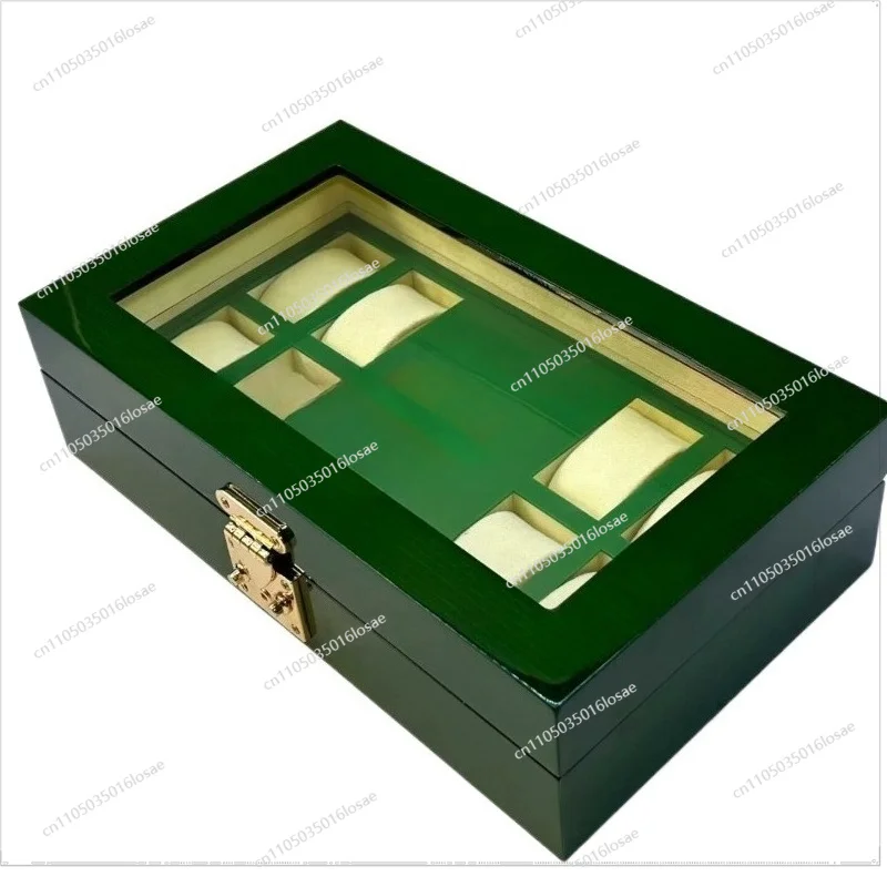 For 8-digit Piano Paint Mechanical Watch Storage Box, High-end Simple Watch Box, Watch Retro Multi-bit Box