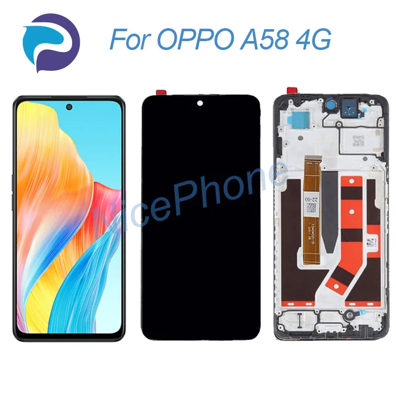 

for OPPO A58 4G LCD Screen + Touch Digitizer Display 2400*1080 CPH2577 A58 4G LCD Screen Display