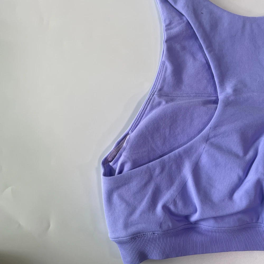 Pericic Racer Bra Damen Gepolsterter Nahtloser Yoga-BH Hohe Stützfunktion Sport-BH Herausnehmbare Cups Geripptes Unterband Workout Gym Crop Top BH – Detail 10