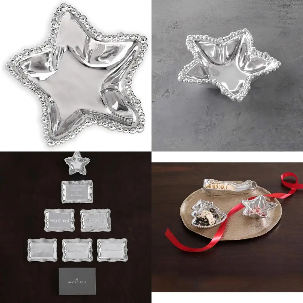 

Organic Pearl Star Bowl - Eco-Friendly, Handcrafted, Giftable for Special Occasions