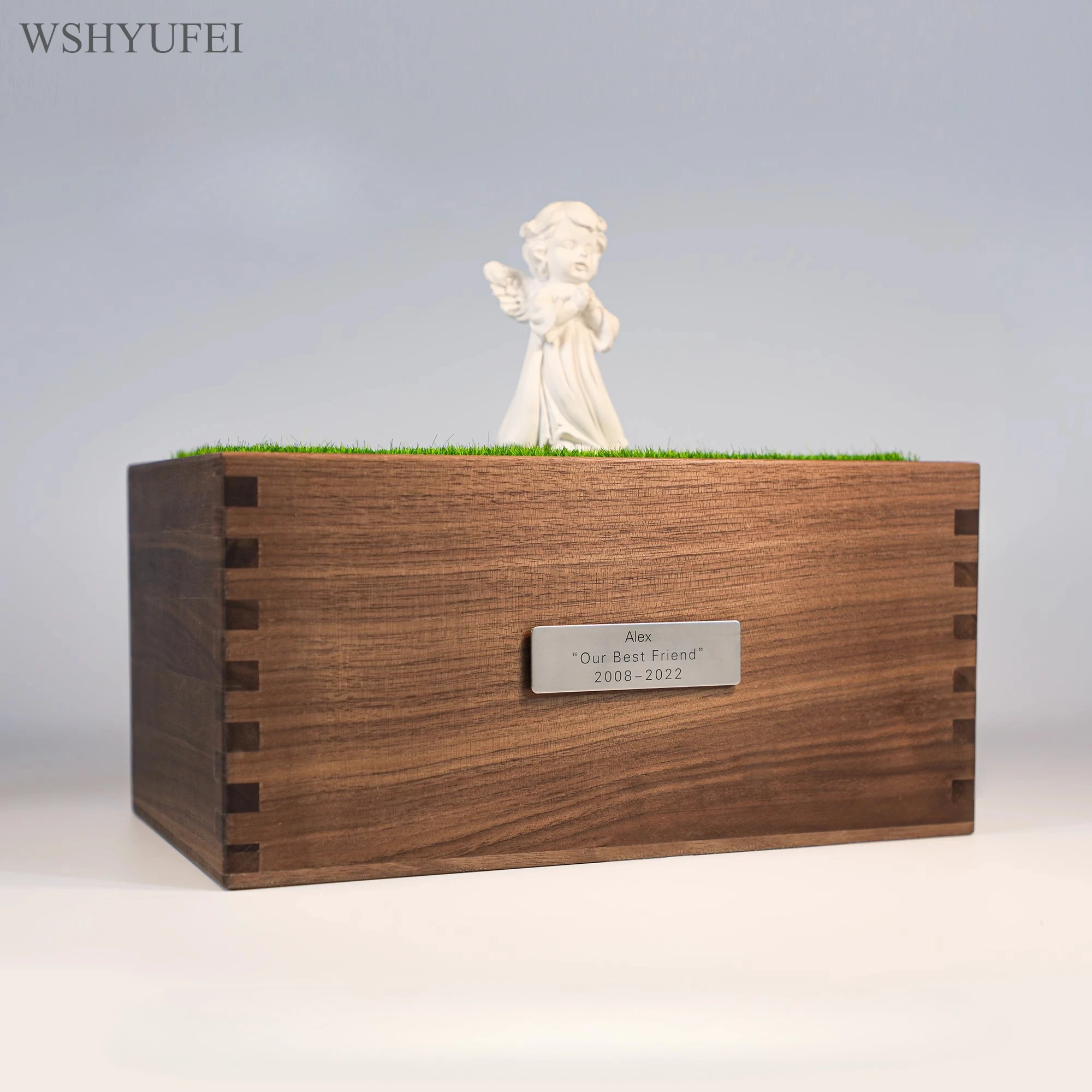

Customized Wooden Urn for Ashes, Pet Urn, Cat and Dog Souvenirs, Burial Memory Box, Photo, Funeral, Animal Supplies