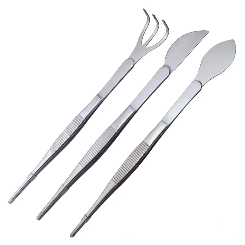 Pinzas de acero inoxidable 304, herramienta en maceta de grada de paja, pinzas de aflojamiento de suelo, rastrillo, herramienta de jardinería de doble propósito, pinzas carnosas