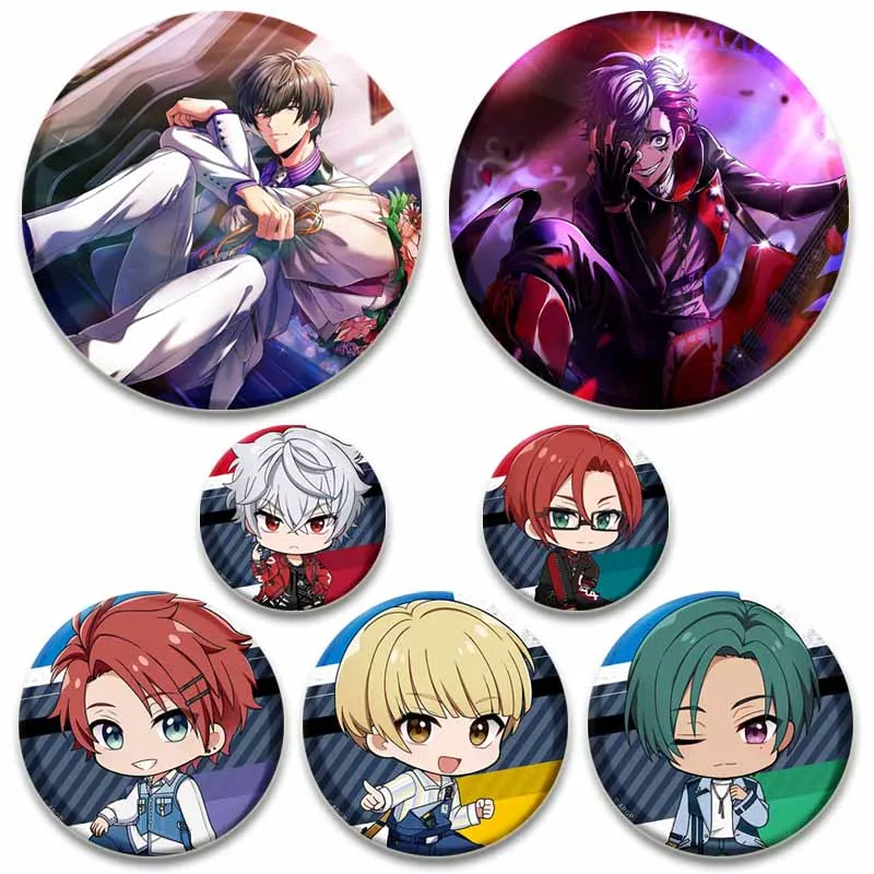 Cartoon Band Argonavis Soft Button Pins Nanahoshi Ren Yuto Goryo Wataru Matoba Cosplay Badge SPTE Tinplate Brooch for Bag Gifts