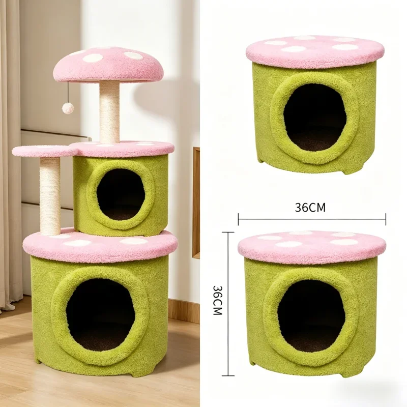 aLarge House Tree Luxury Tree Trunk House Scratcher Climbing Frame Cat Scratching Post Furniture