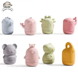 Cute Cartoon Animal Bath Toys for Baby, Brinquedos de água para criança, Natação, Banheiro, Sprinkler de silicone, Banheira, Crianças infantis, Meninos