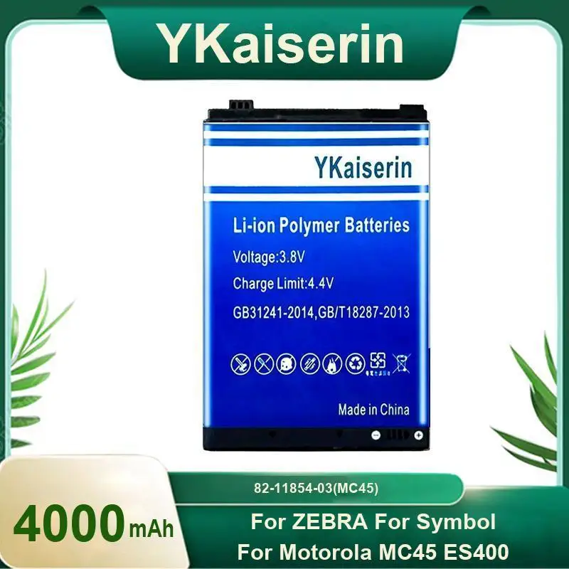 

Аккумулятор мобильного телефона для Zebra Symbol Motorola MC45 ES400, безопасный и надежный, 4000 мАч, 82-11854-03